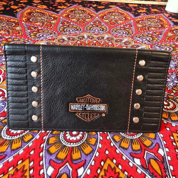 Harley Davidson Other - Harley Davidson LEather Checkbook cover or cash wallet